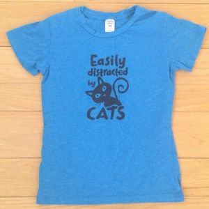 Girls cat t-shirt